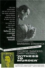 Свидетель убийства (Witness To Murder) 1954